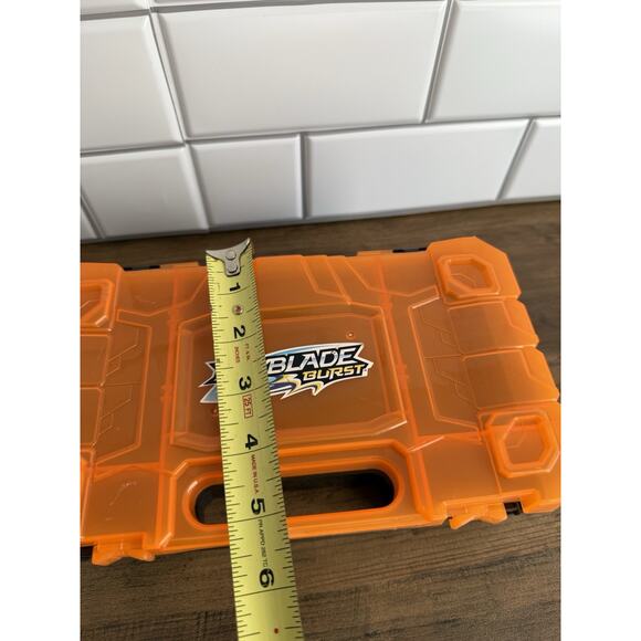Beyblade Burst Beylocker Carrying Case Orange Black Storage Case with Handle - Picture 5 of 5